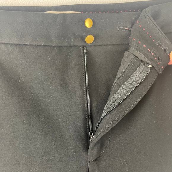 THE ESSENTIAL SLIM BY ANTHROPOLOGIE SIZE 8 BLACK PANTS TROUSER - Picture 3 of 11